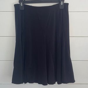 Byer California Mid Length Basic Skater Skirt Black L #0023